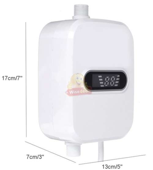 Instant 3 second warm water Shower Faucet with LCD temperature display