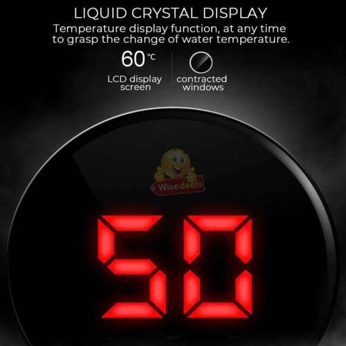 Instant 3 second warm water Shower Faucet with LCD temperature display