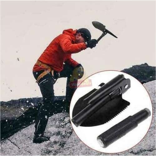 All in One Portable, Practical and Multi-functional Folding Shovel in a Convenient Carry Bag