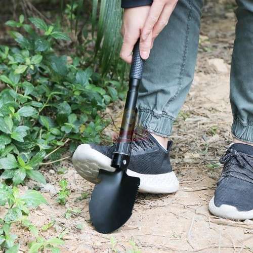 All in One Portable, Practical and Multi-functional Folding Shovel in a Convenient Carry Bag