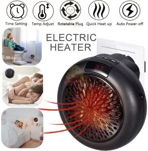 Portable Electrical Heater, Digital temperature Display, High and Low Settings, Auto Shut-off etc.