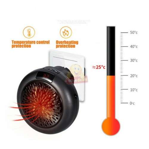 Portable Electrical Heater, Digital temperature Display, High and Low Settings, Auto Shut-off etc.