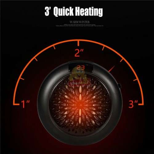 Portable Electrical Heater, Digital temperature Display, High and Low Settings, Auto Shut-off etc.