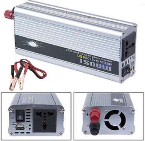 1500W Solar Power Inverter - Convert 12V DC to 220V AC -  1500W  Constant Power & 3000W Surge Power