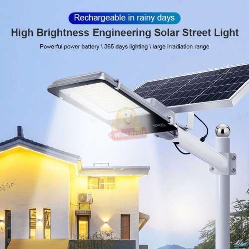 150W Solar Street Light with Adjustable Solar Panel and Remote Control