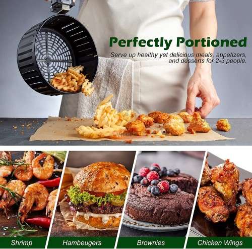 3.2L Air Fryer - Air-fry, grill, bake, sauté and roast