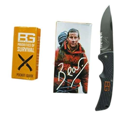 The Ultimate Bear Grylls Survival Pocket Knife with Bear Grylls Survival Pocket Guide