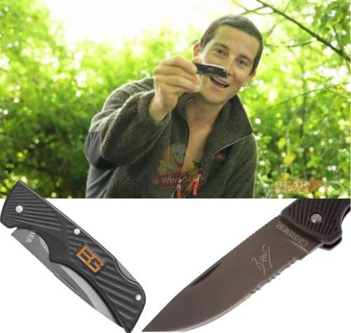 The Ultimate Bear Grylls Survival Pocket Knife with Bear Grylls Survival Pocket Guide