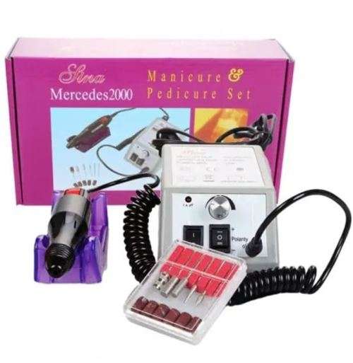 Electric Manicure and Pedicure Set with 6 heads, for Professional and Home use