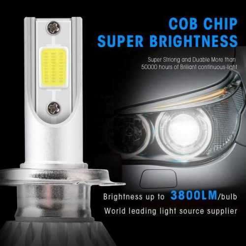 Two Piece H7 LED Headlight Set - Most vehicle`s use these headlights