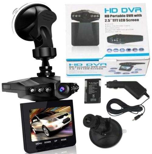 HD 1080P Car DVR Dash Camera and Video Recorder with Night Vision