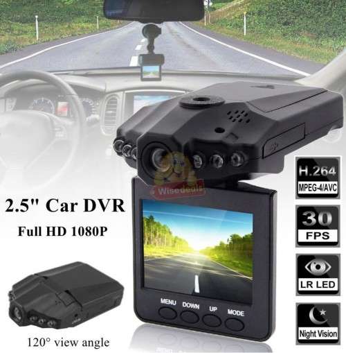 HD 1080P Car DVR Dash Camera and Video Recorder with Night Vision
