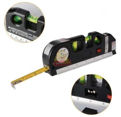 Laser Level Pro 3 Multi-Purpose Measuring Tool With 2.5m Tape