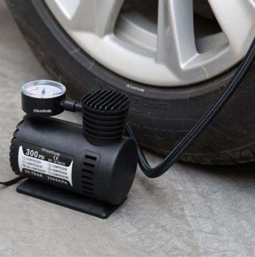 12V DC 300PSI Electric Air Compressor with Pressure Gauge