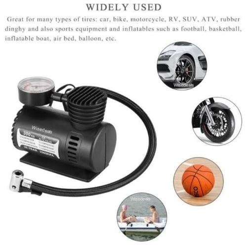 12V DC 300PSI Electric Air Compressor with Pressure Gauge