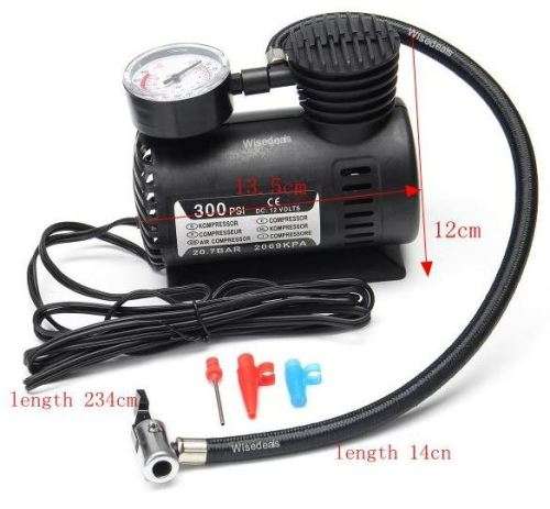 12V DC 300PSI Electric Air Compressor with Pressure Gauge