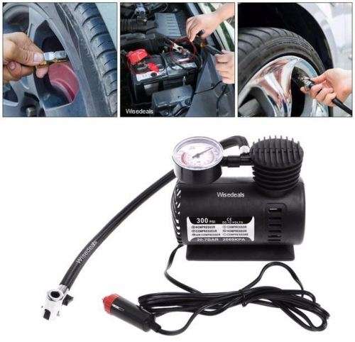 12V DC 300PSI Electric Air Compressor with Pressure Gauge
