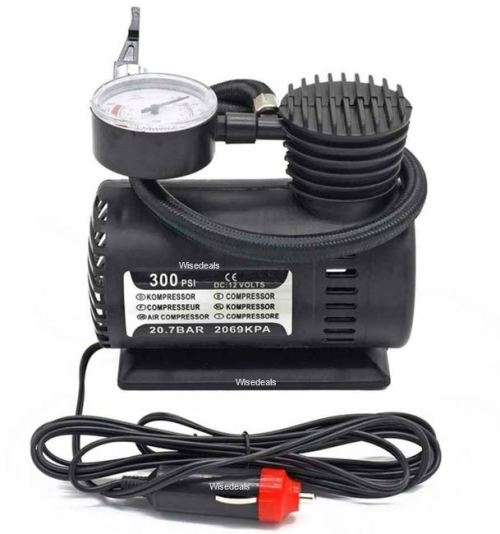 12V DC 300PSI Electric Air Compressor with Pressure Gauge