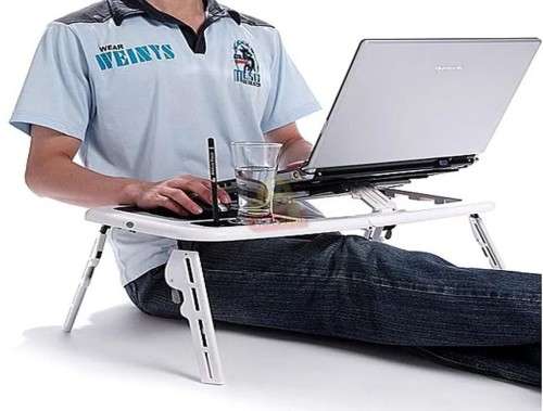 E-Table Laptop Stand with Build in Cooler Fans