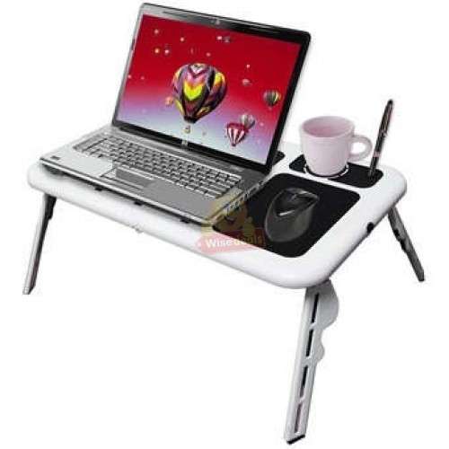 E-Table Laptop Stand with Build in Cooler Fans