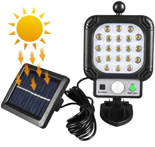 Super Bright Solar Split LED Wall Light, Build in Battery, 3 Selection Modes, Zero Electricity