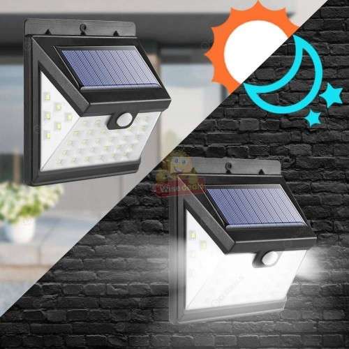 40 LED Motion Sensor Solar Wall Light