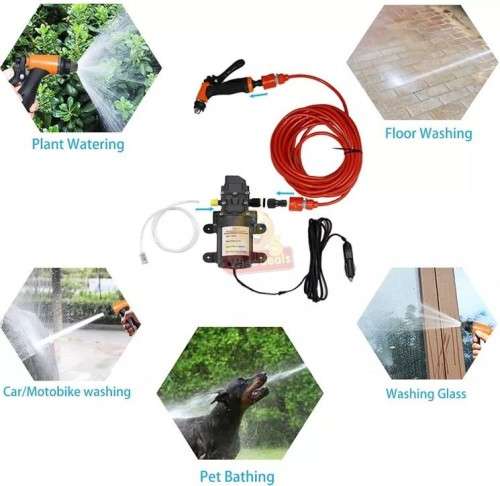 12V High Pressure Water Spray Gun Set - 80W