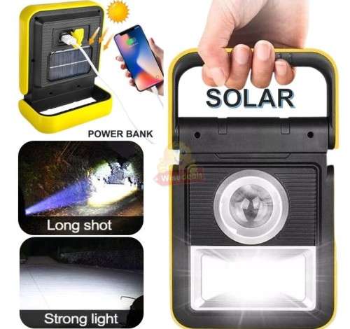 SOLAR COB Folding Work Light - USB Rechargeable