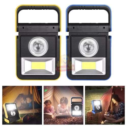 SOLAR COB Folding Work Light - USB Rechargeable
