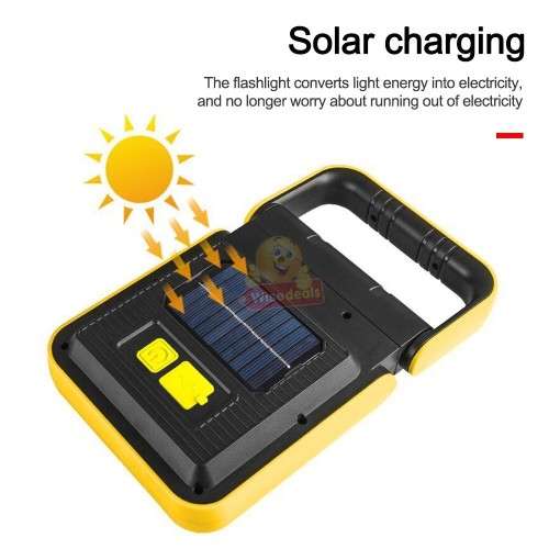 SOLAR COB Folding Work Light - USB Rechargeable