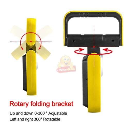 SOLAR COB Folding Work Light - USB Rechargeable