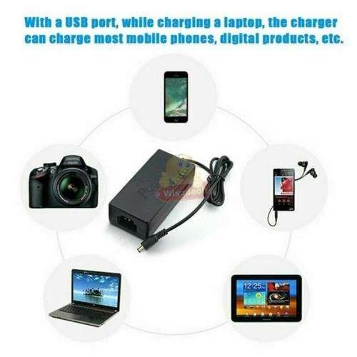Universal 120W Laptop Charger with 8 Interface Sizes for different devices