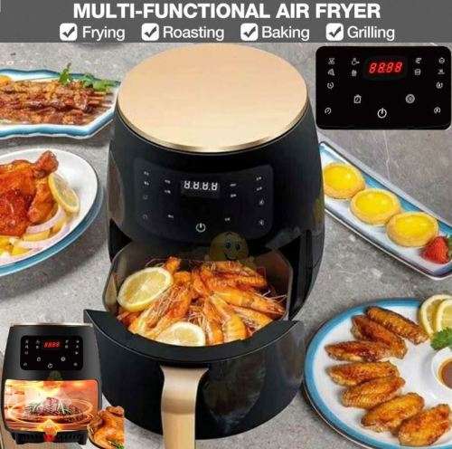 Air Fryer with Digital LED Display, Air-fry, grill, bake, sauté and roast