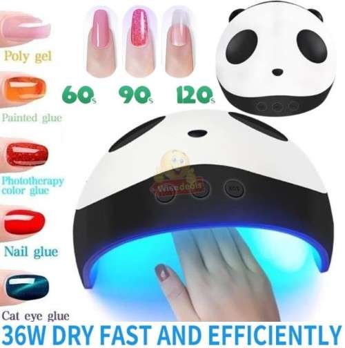36W Panda LED UV Nail Dryer for all kinds of Gel, Ideal for professional or personal use