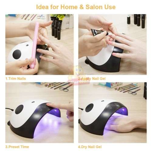 36W Panda LED UV Nail Dryer for all kinds of Gel, Ideal for professional or personal use