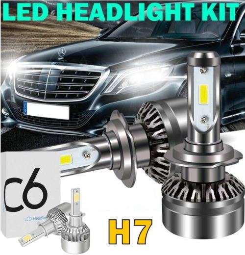 Two Piece H7 LED Headlight Set - Most vehicle`s use these headlights