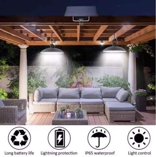 Twin Pack Solar Combo Set with Remote Control, perfect for indoor and outdoor use