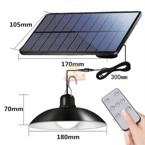 Twin Pack Solar Combo Set with Remote Control, perfect for indoor and outdoor use
