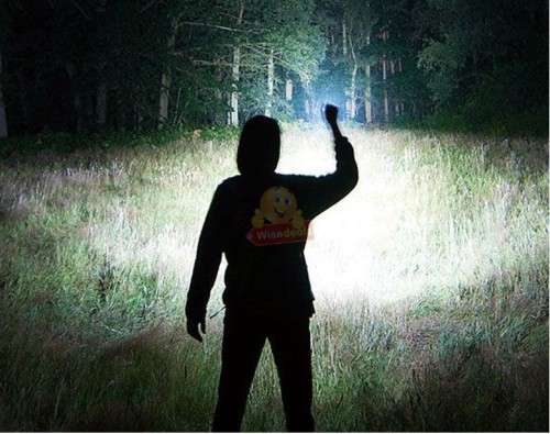 Super Bright 1500 Lumens CREE LED Zoomable Flashlight in Carry Case