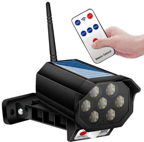 Solar Security Motion Sensor Flood Light with Remote Control