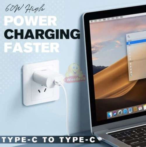 60W Fast Charging Data Cable Set, keep all your devices charged with this portable compact set