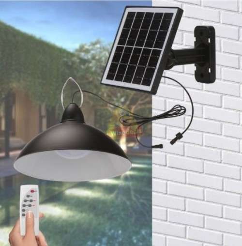LED SOLAR Light with wire and Panel and Remote Control