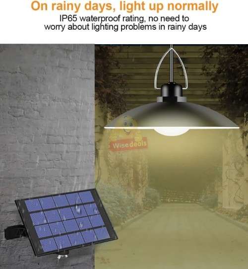 LED SOLAR Light with wire and Panel and Remote Control
