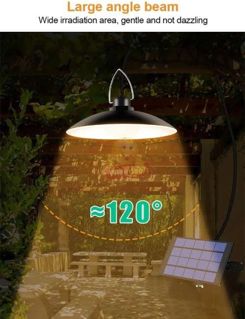 LED SOLAR Light with wire and Panel and Remote Control