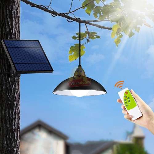 LED SOLAR Light with wire and Panel and Remote Control