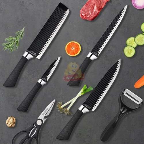 6 Piece Stainless Steel Knife Set