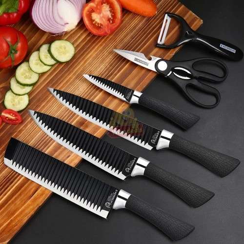 6 Piece Stainless Steel Knife Set