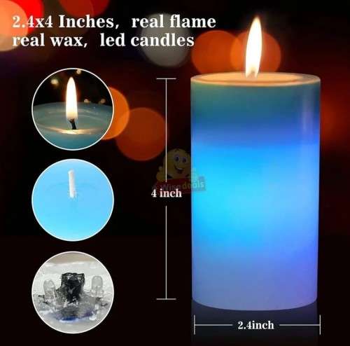 Bring the relaxing glow of authentic candlelight in your home with this Colour Changing Magic Candle