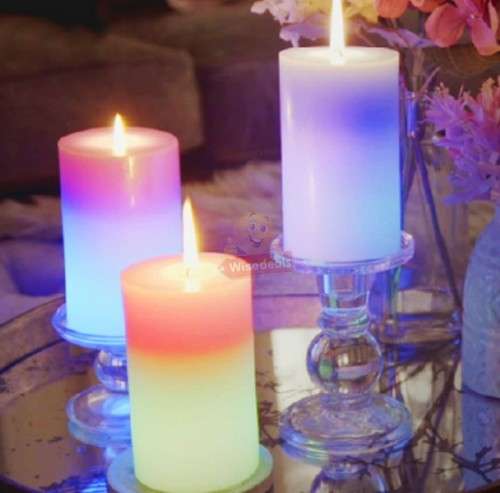 Bring the relaxing glow of authentic candlelight in your home with this Colour Changing Magic Candle