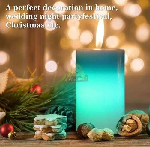 Bring the relaxing glow of authentic candlelight in your home with this Colour Changing Magic Candle